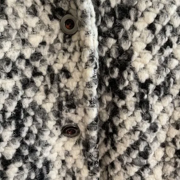 Steve Madden Black/White Coat size M - Picture 2 of 9